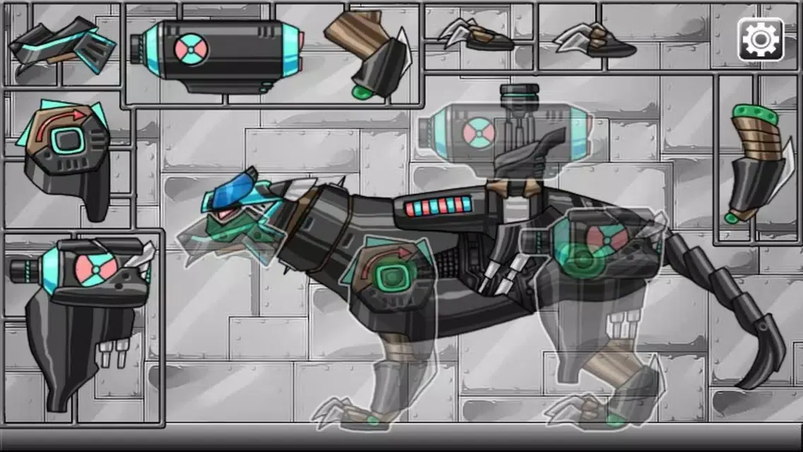 Capturas de tela do Combine! Dino Robot - Smilodon Black