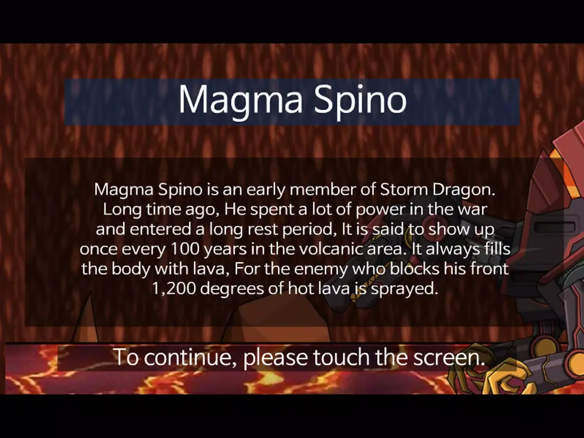 Ảnh chụp màn hình của Combine! Dino Robot - Magma Spino iPad 