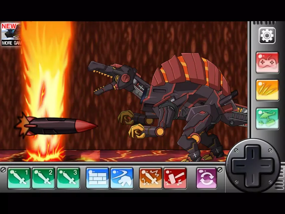 Ảnh chụp màn hình của Combine! Dino Robot - Magma Spino iPad 