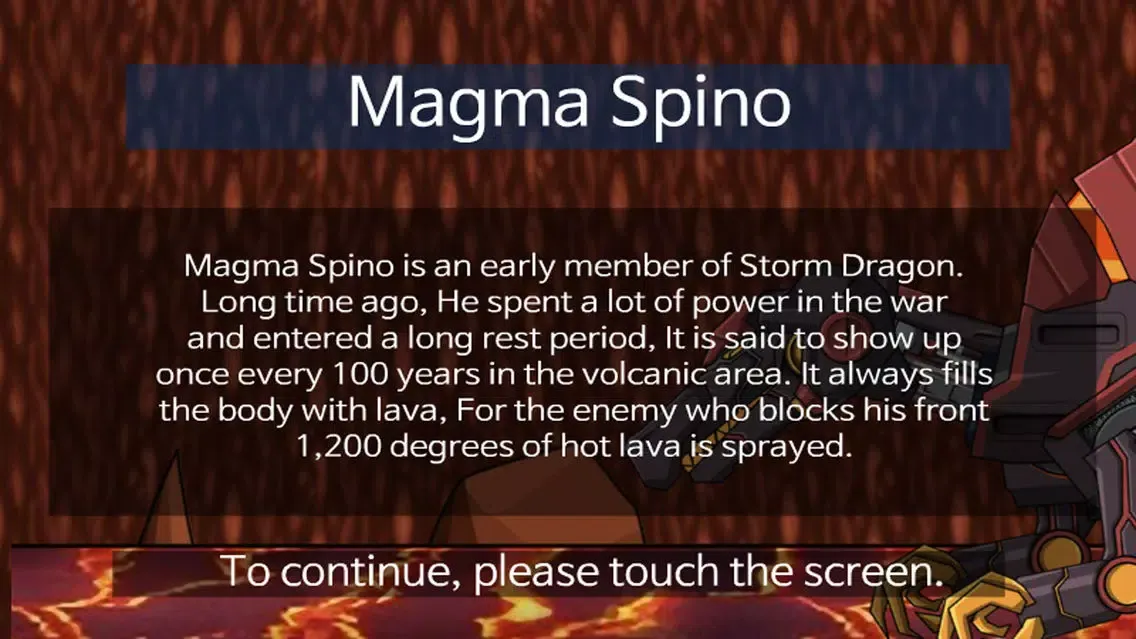 Ảnh chụp màn hình của Combine! Dino Robot - Magma Spino