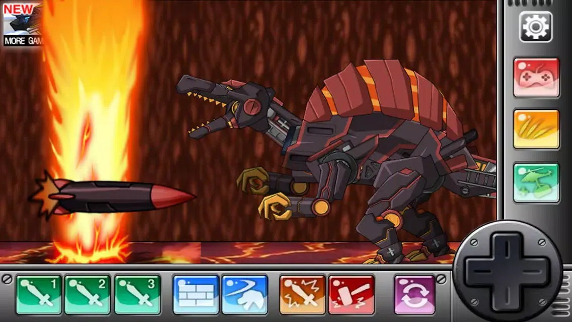 Ảnh chụp màn hình của Combine! Dino Robot - Magma Spino