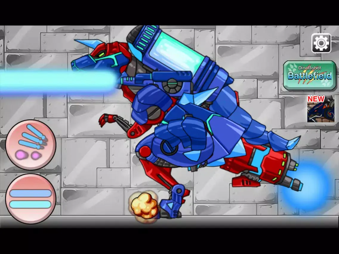 Zrzuty ekranu Combine! Dino Robot - Tyranno + Tricera iPad 
