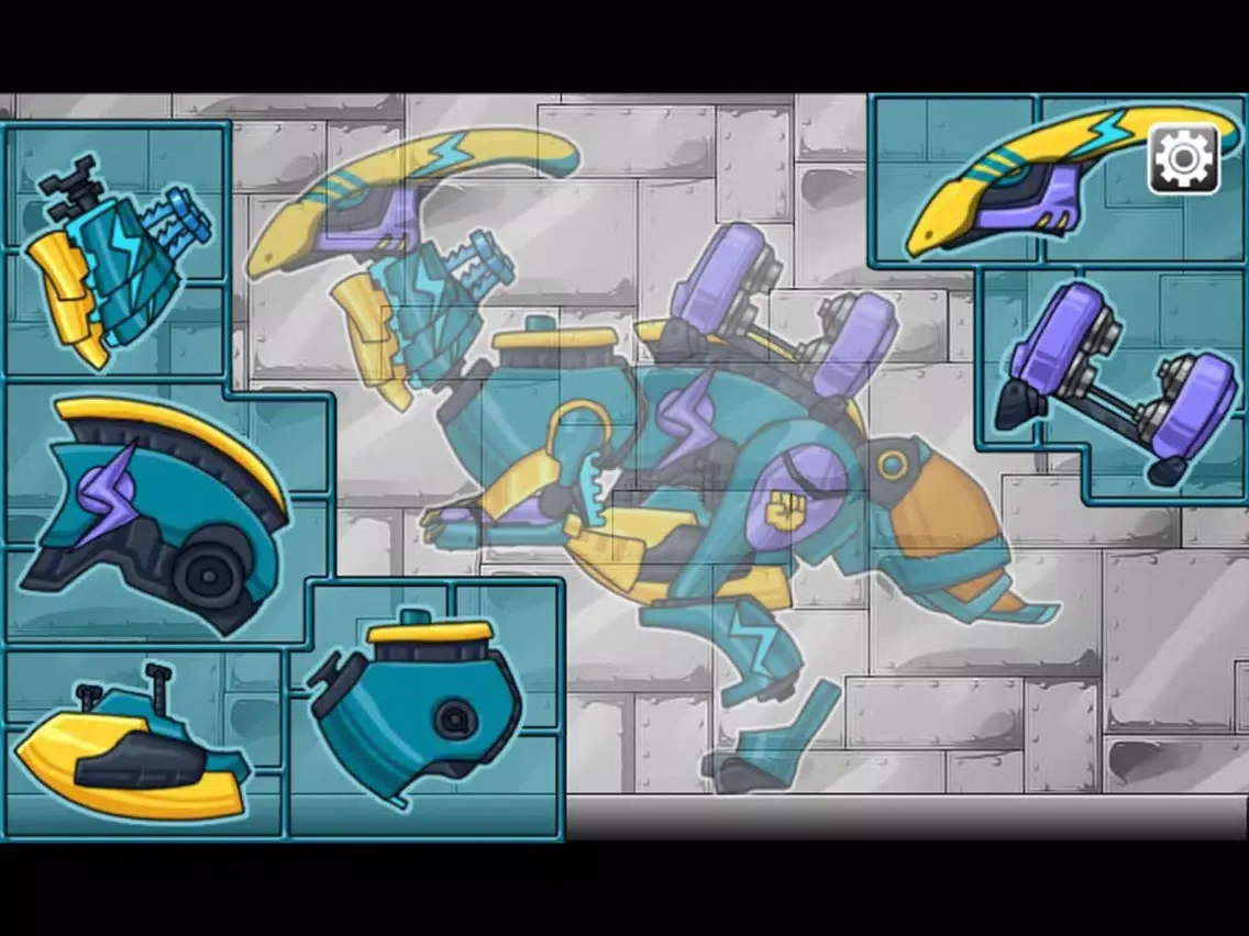Combine! Dino Robot - Lightning Parasau iPad  Screenshots