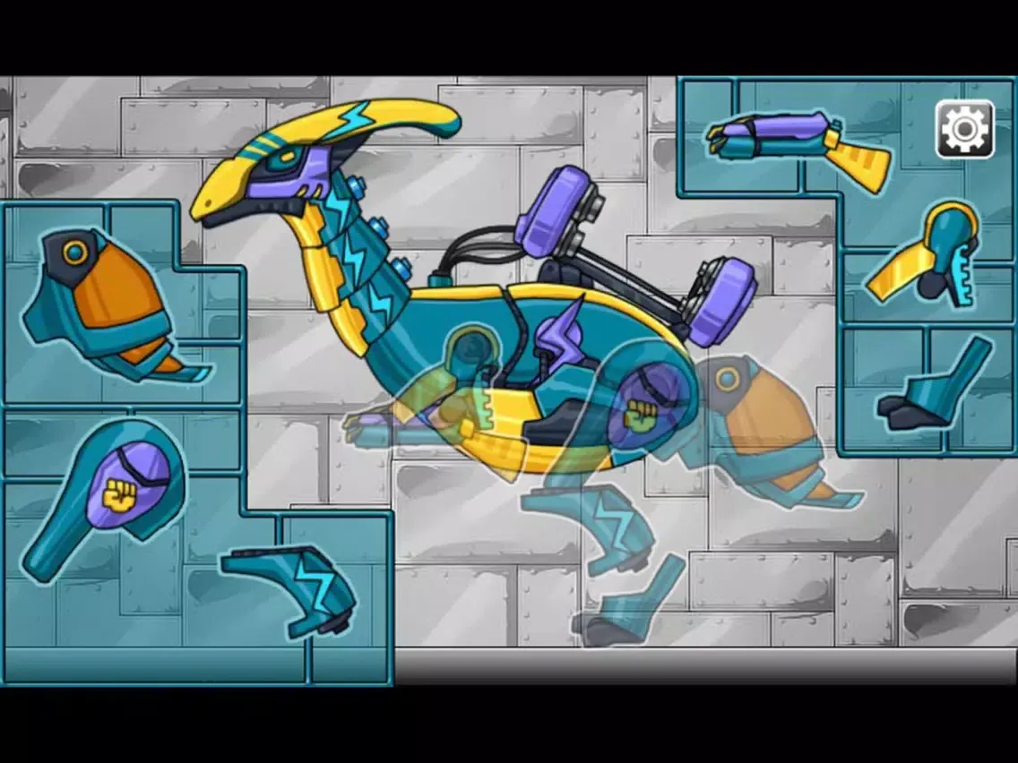 Combine! Dino Robot - Lightning Parasau iPad  Screenshots