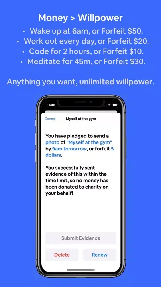 Tangkapan layar Forfeit - Do it or Donate!
