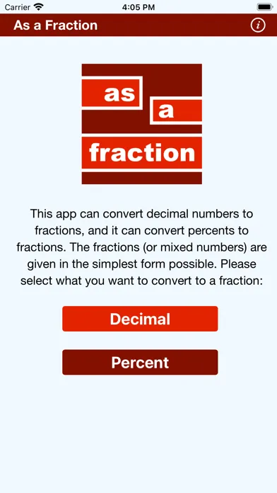 Zrzuty ekranu As a Fraction