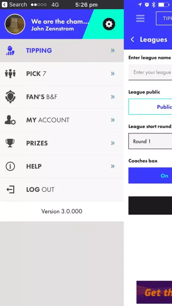 The Game AFL Tipping & Fantasy应用截图