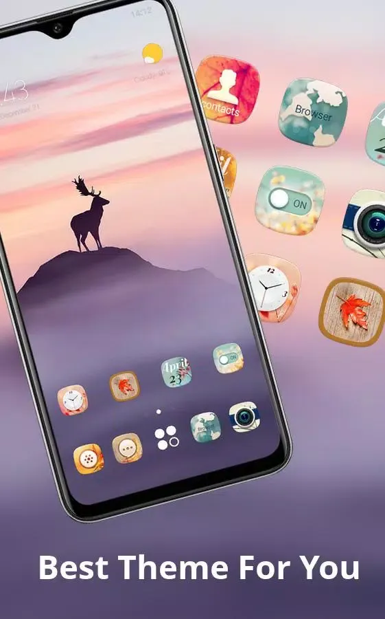 Animal theme Deer standing on Screenshots