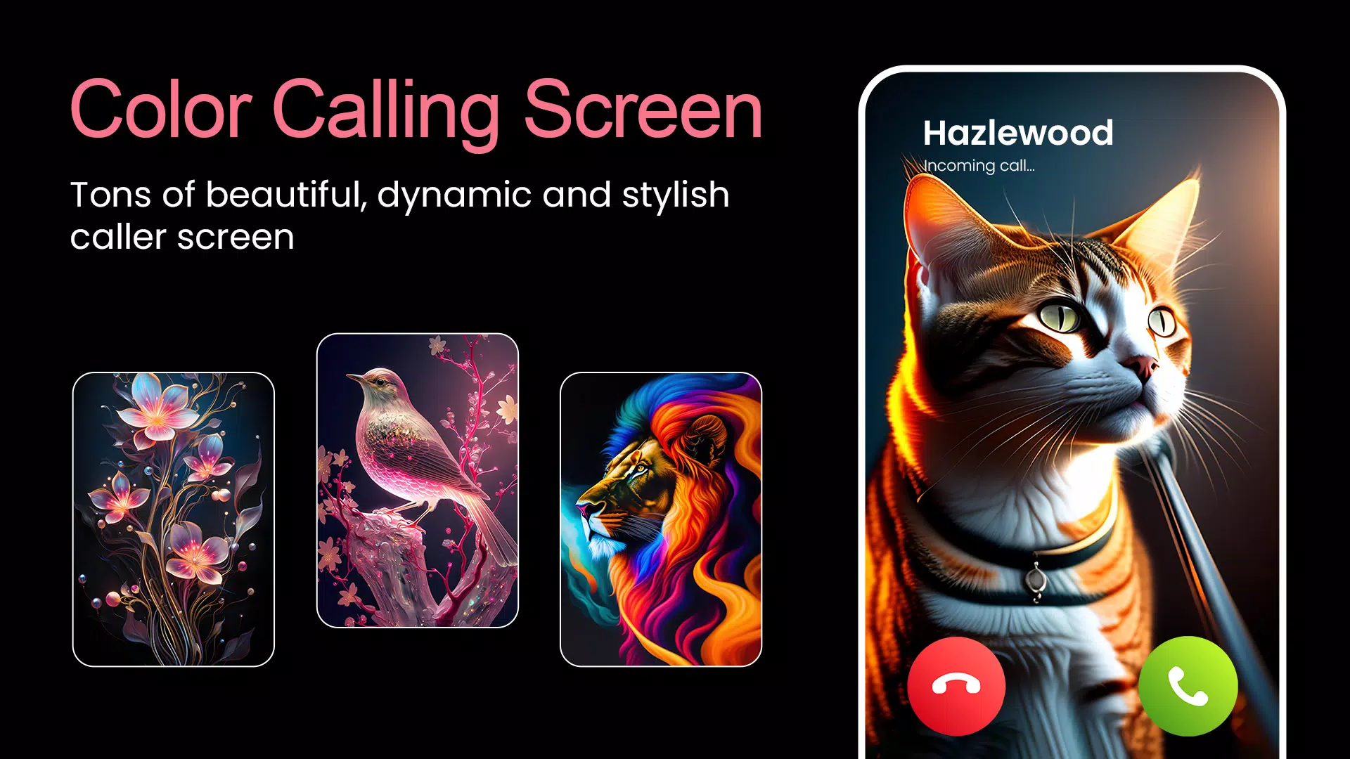Color Call Screen Caller Theme Screenshots