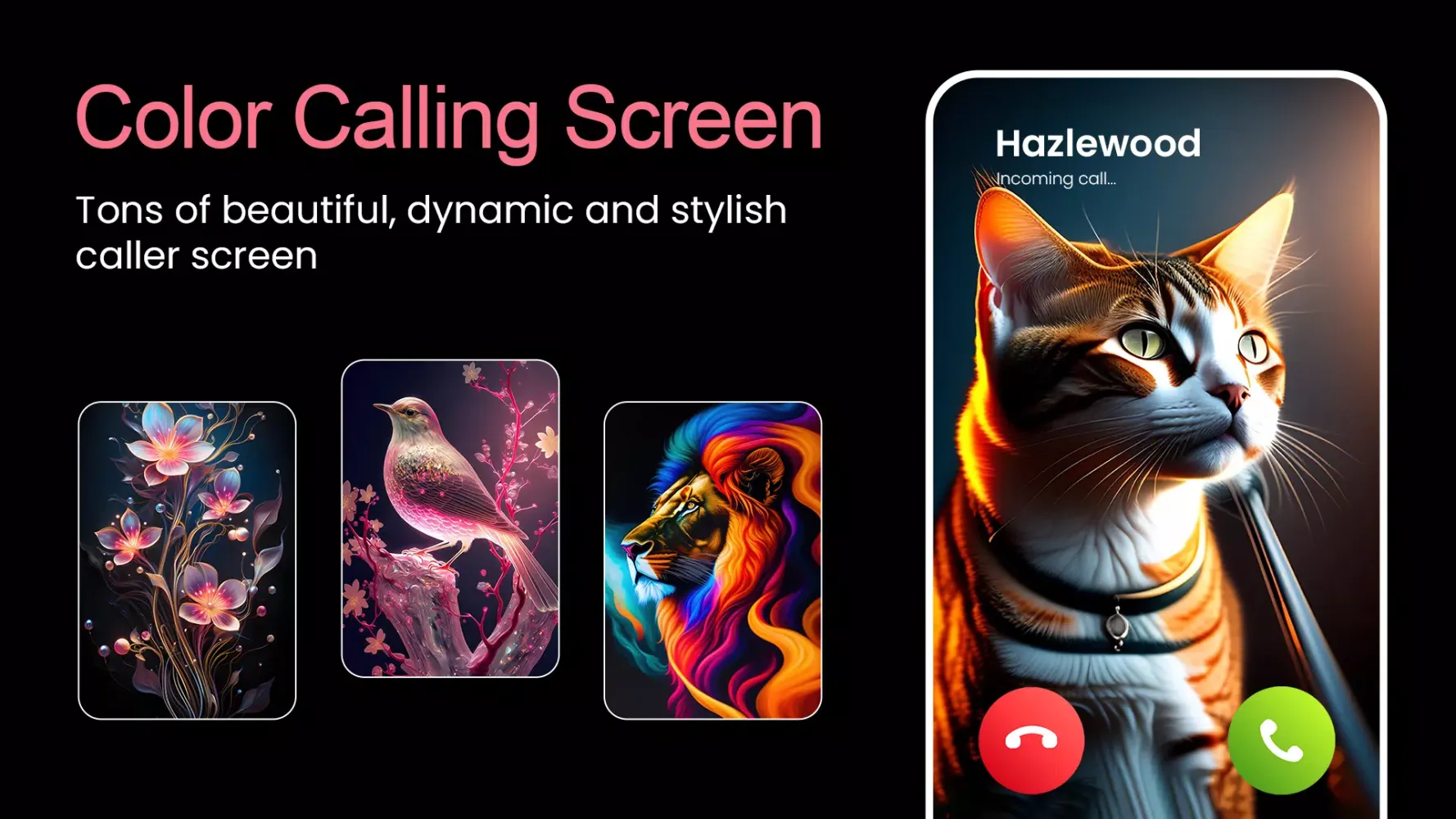 Ảnh chụp màn hình của Color Call Screen Caller Theme