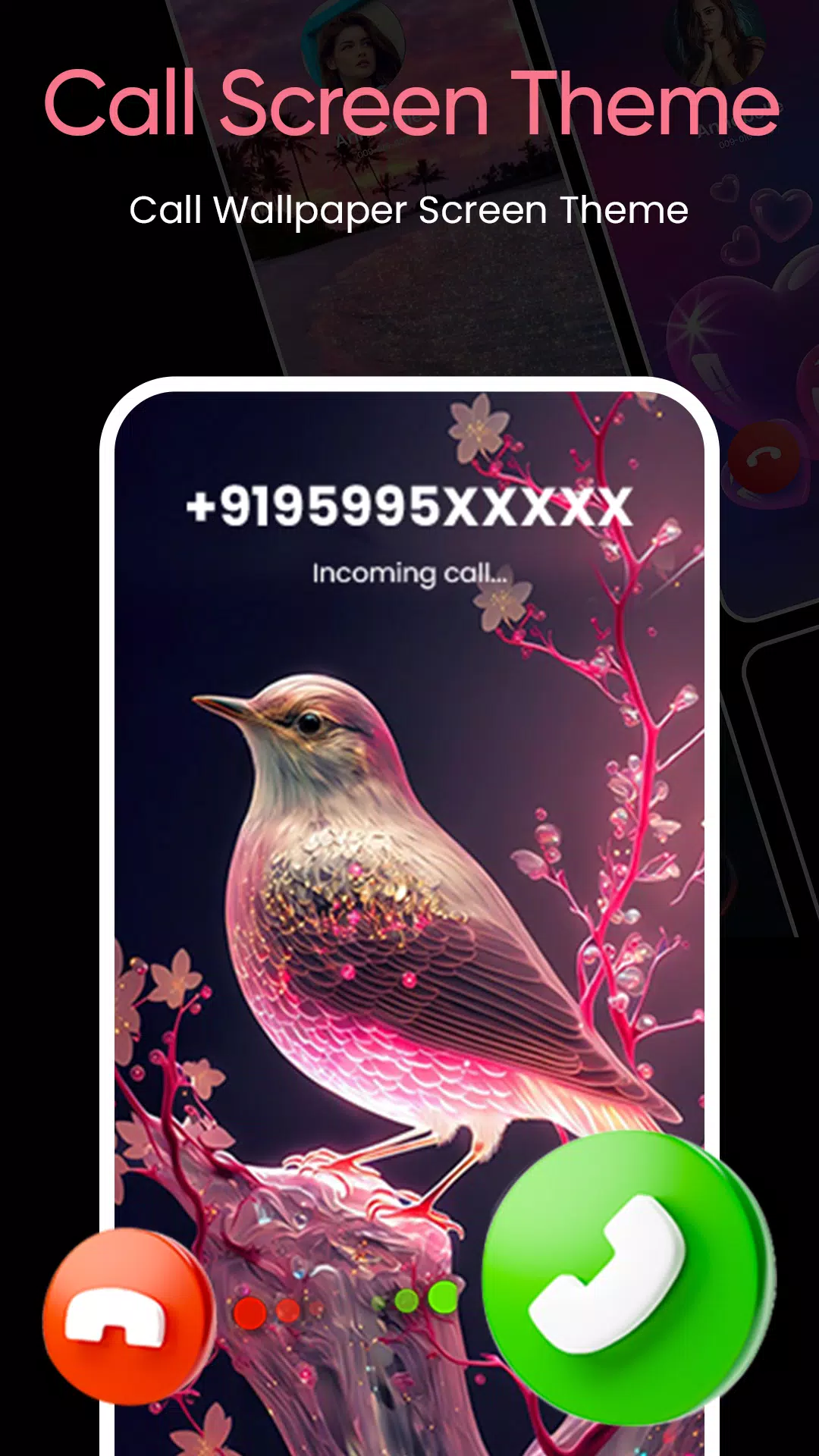 Color Call Screen Caller Theme Screenshots