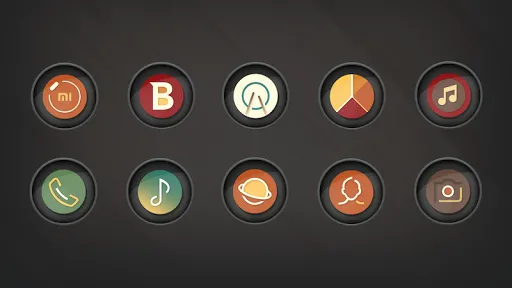 Emperial - Circle Retro Icons スクリーンショット
