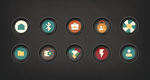 Emperial - Circle Retro Icons スクリーンショット