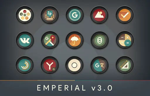 Emperial - Circle Retro Icons スクリーンショット