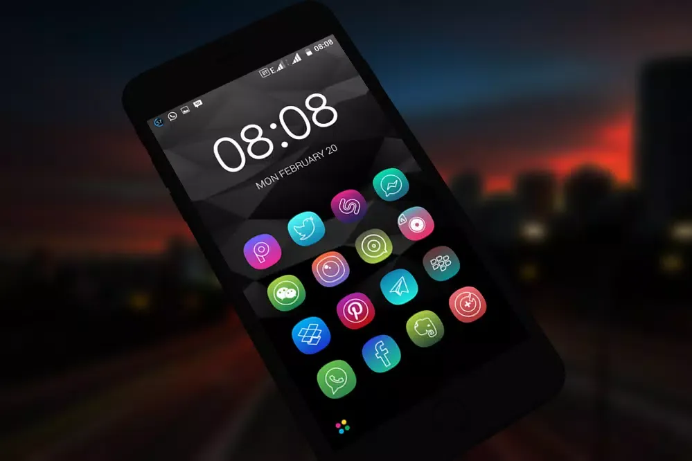 Capturas de tela do Meego Neon