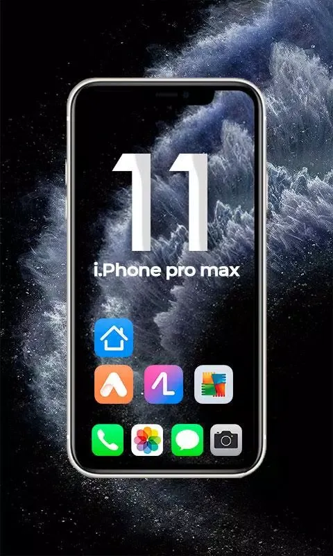 Capturas de tela do IPhone 11 pro Max Launcher