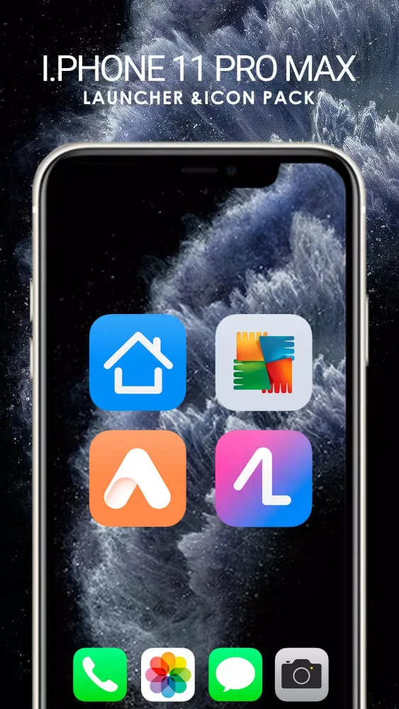 Capturas de tela do IPhone 11 pro Max Launcher
