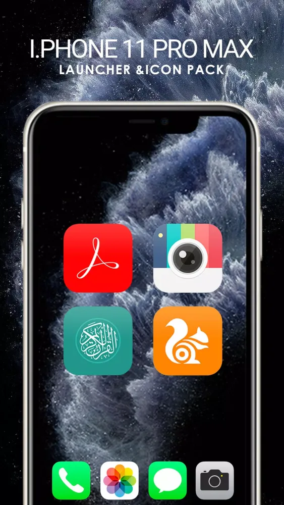 Capturas de tela do IPhone 11 pro Max Launcher