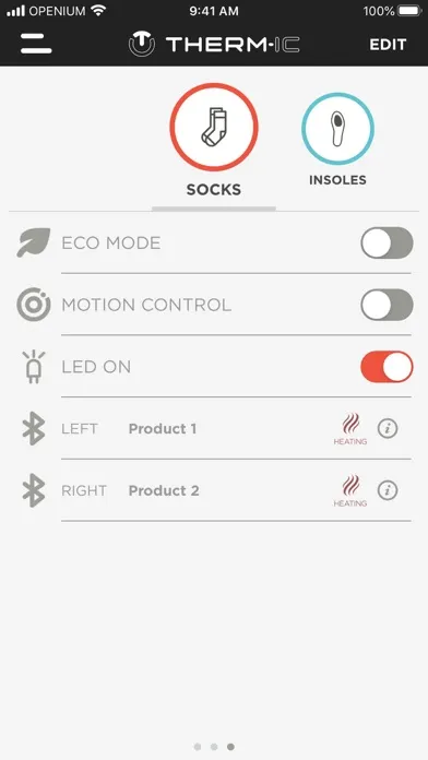 Capturas de tela do Therm-ic Heat control