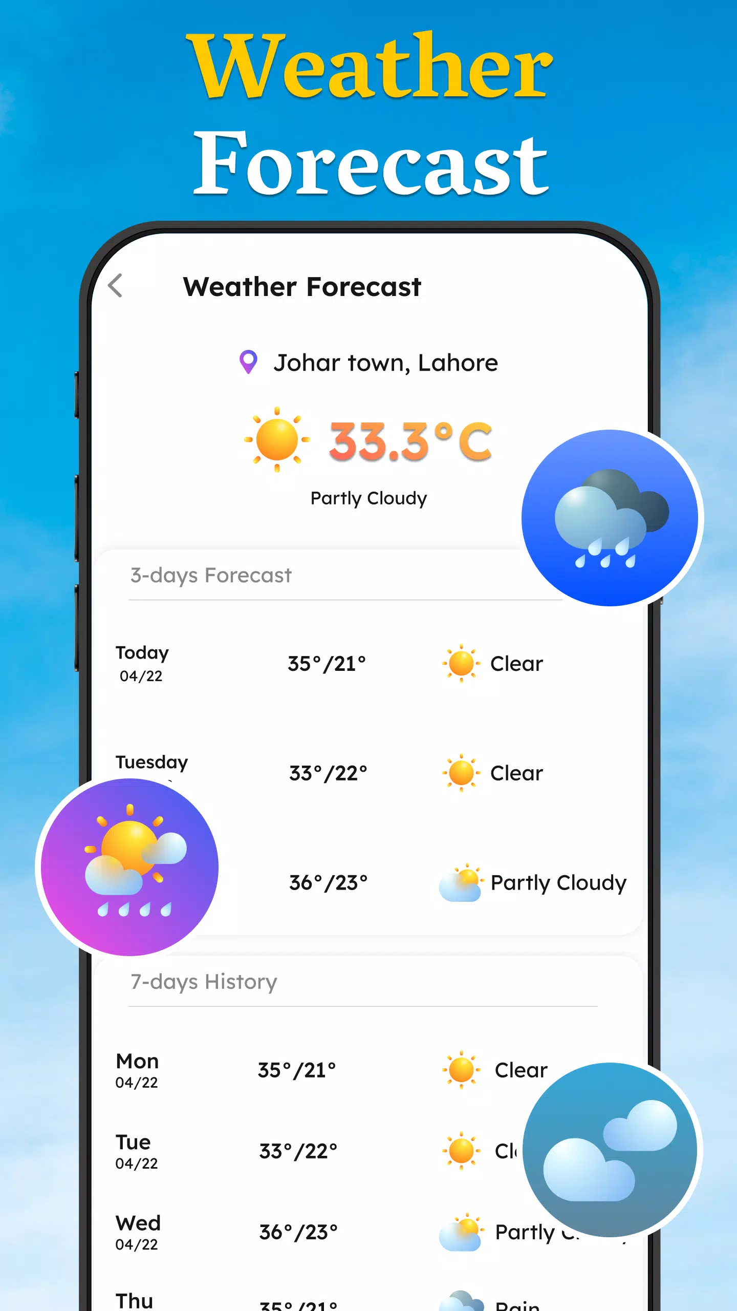Room Temperature, Thermometer Screenshots