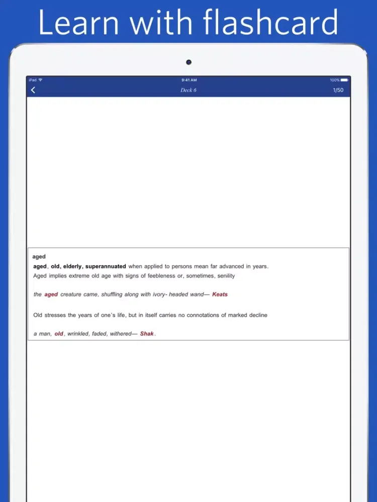 Captures d'écran de Advanced English Thesaurus iPad 
