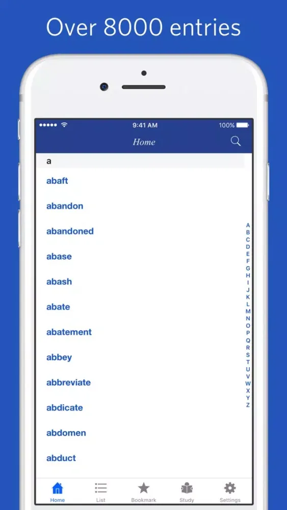 Captures d'écran de Advanced English Thesaurus