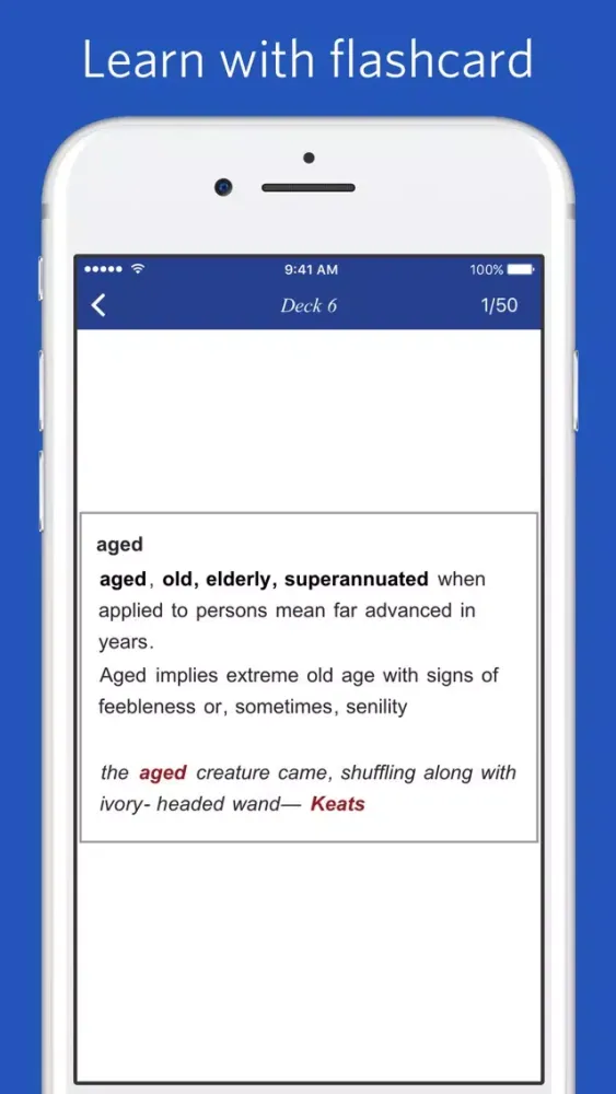 Captures d'écran de Advanced English Thesaurus