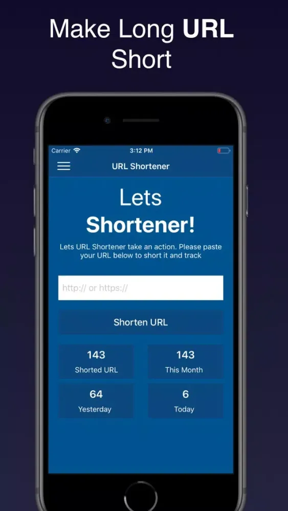 ภาพหน้าจอของ URL Shortener - Lets Short URL