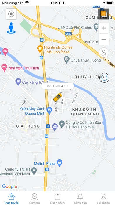 ภาพหน้าจอของ GPS Thiên Phương