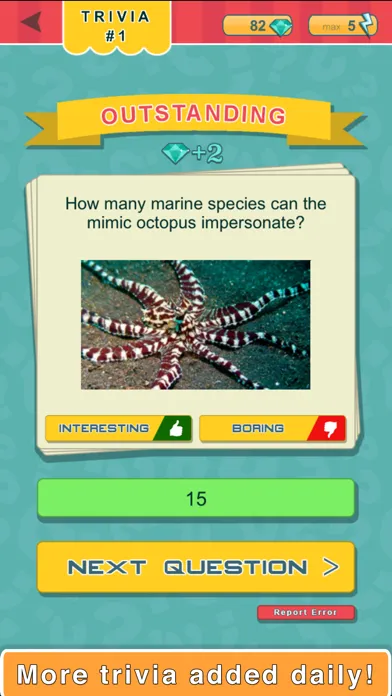 Tangkapan skrin Trivia Quest™ Unbelievable Facts - trivia questions