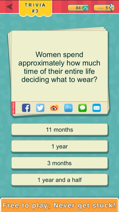 Tangkapan skrin Trivia Quest™ Unbelievable Facts - trivia questions