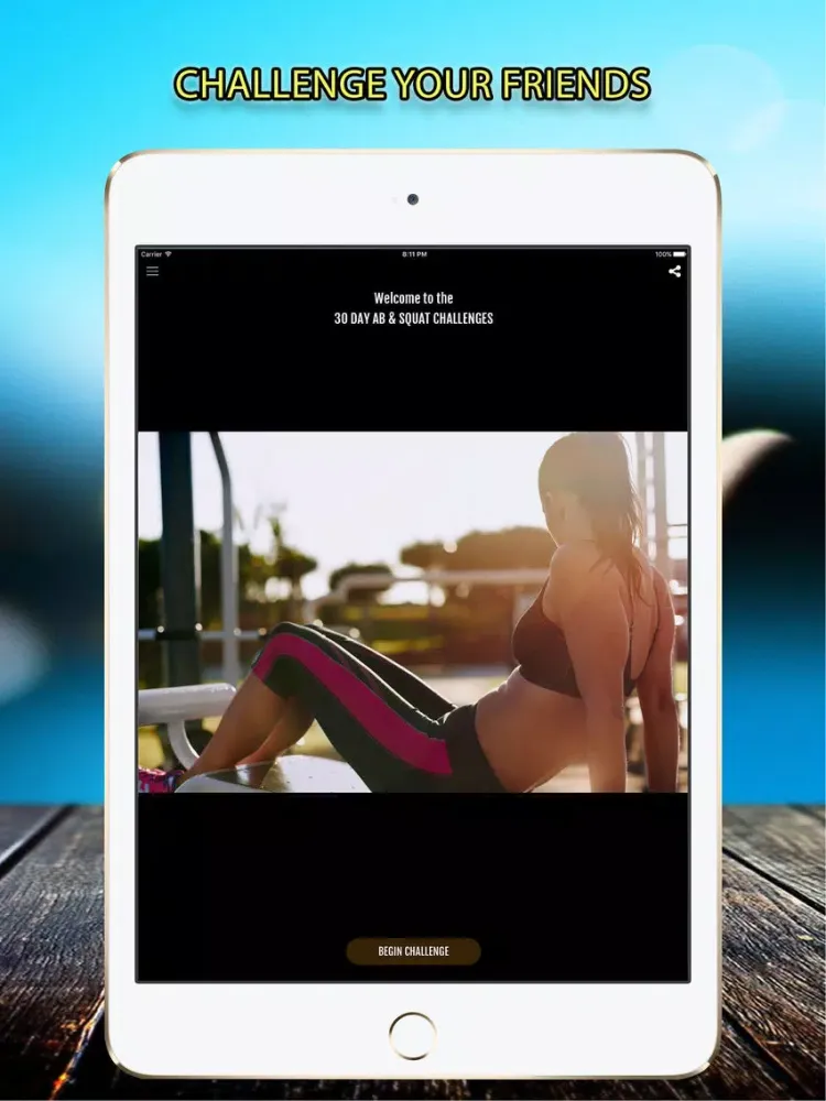 Zrzuty ekranu 30 Day AB and Squat Challenge iPad 