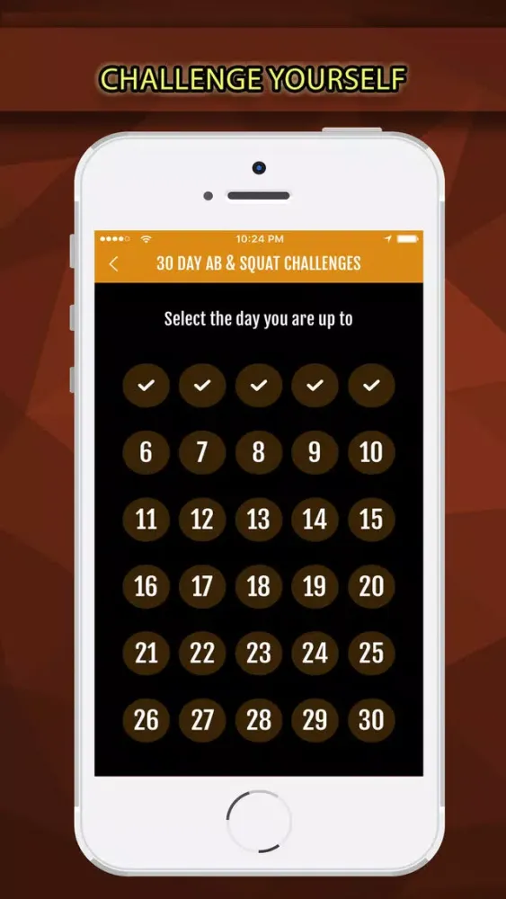 Zrzuty ekranu 30 Day AB and Squat Challenge