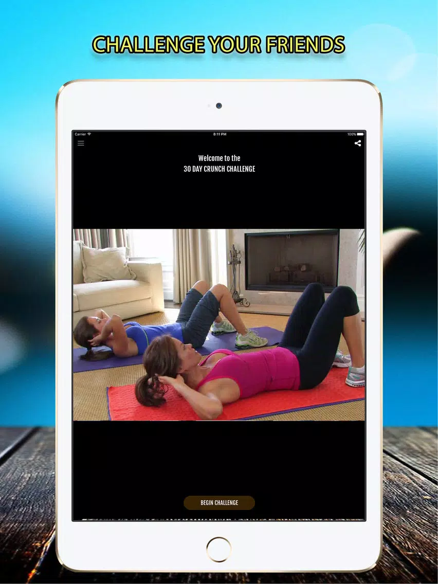 Screenshot di 30 Day Crunch Challenge iPad 