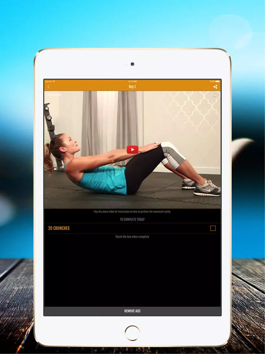 Screenshot di 30 Day Crunch Challenge iPad 