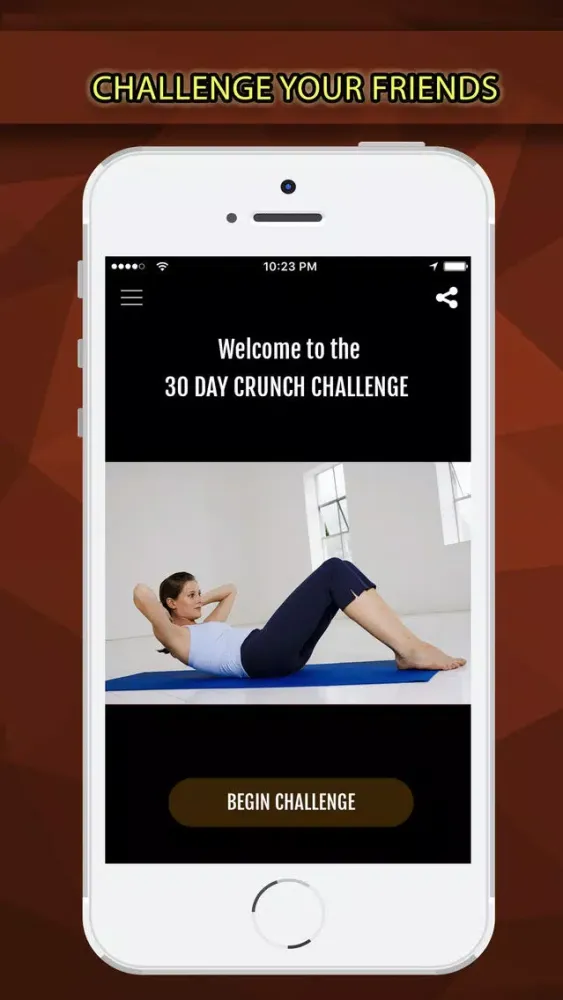 Capturas de tela do 30 Day Crunch Challenge