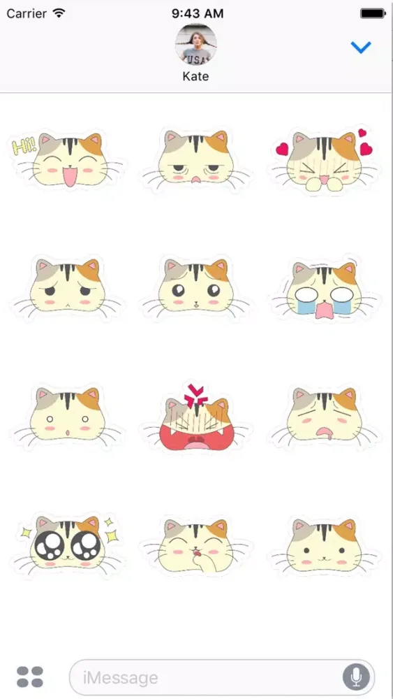 Fun Cat Emoji Sticker Pack - say it the catty way!應用截圖