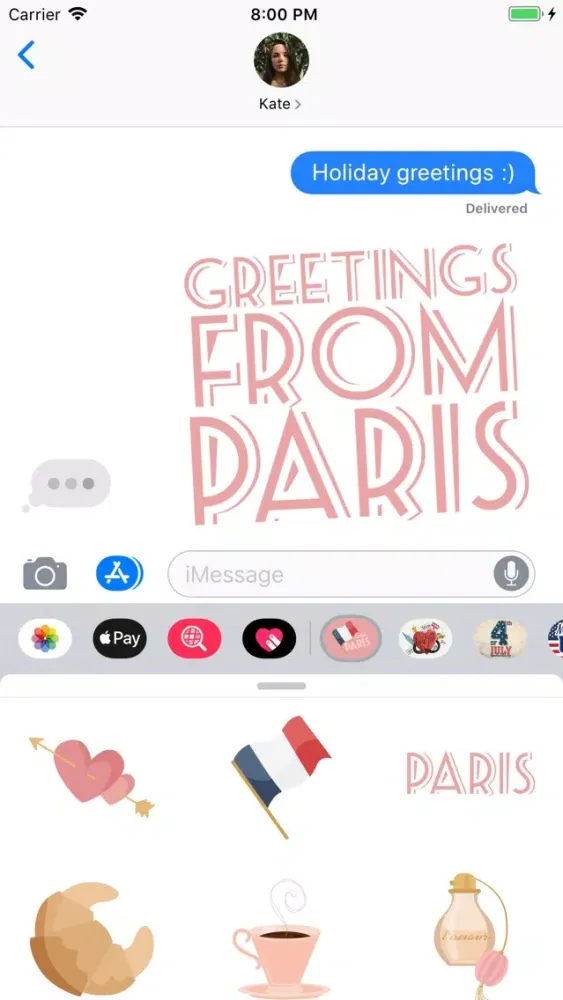 I love Paris Stickerpack应用截图