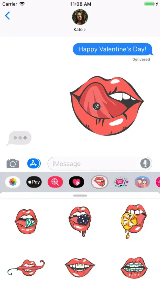 Sexy Valentine Lips Ekran Görüntüleri