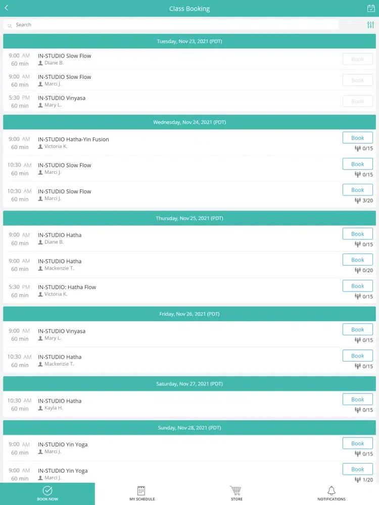 Thrive Yoga iPad 應用截圖