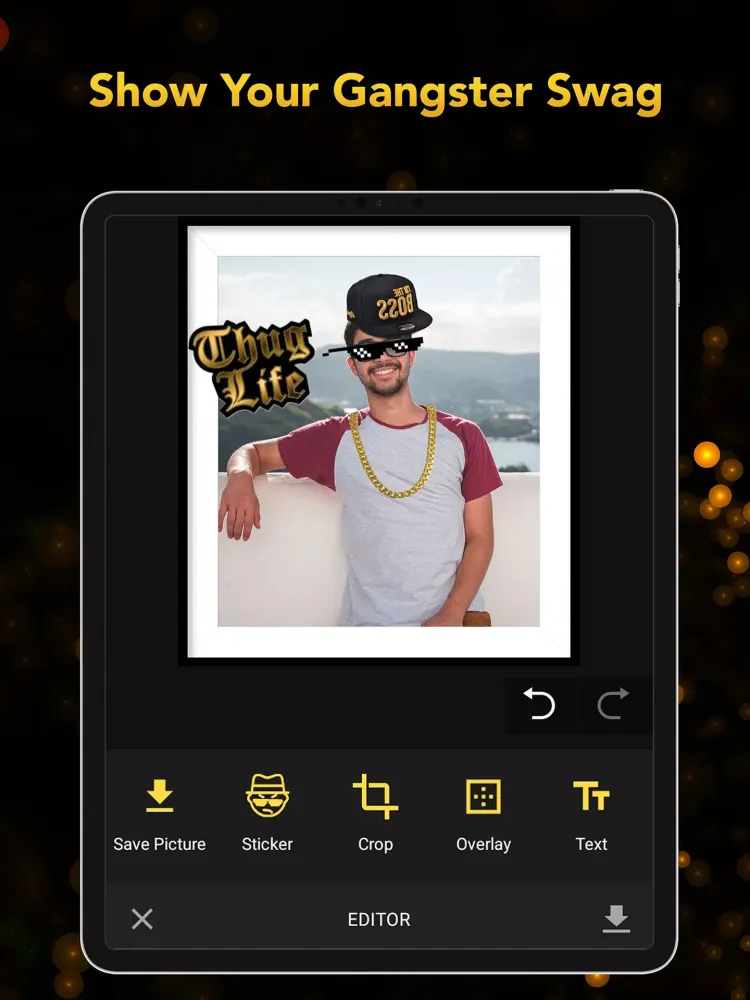 Captures d'écran de Thug Life Sticker Pic Editor