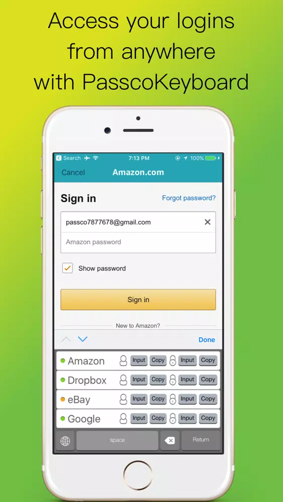 Passco Password Manager スクリーンショット