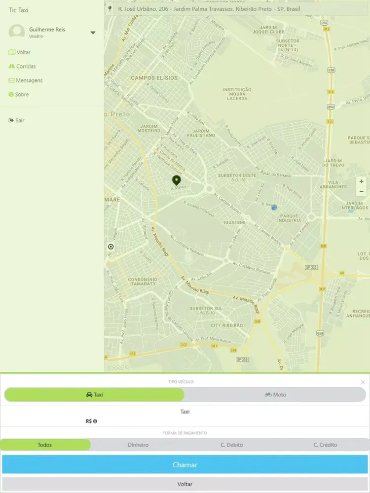 TicTaxi Passageiro iPad  سکرین شاٹس
