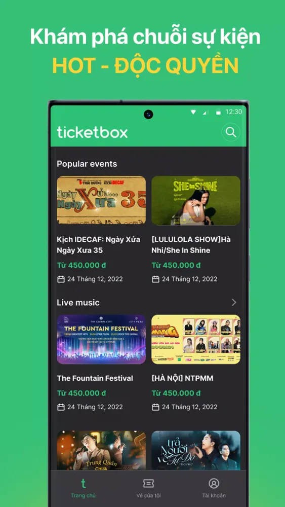 Capturas de pantalla de Ticketbox
