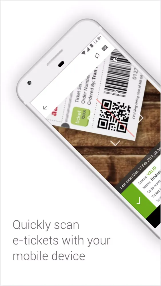 Capturas de tela do TicketBox Event Manager