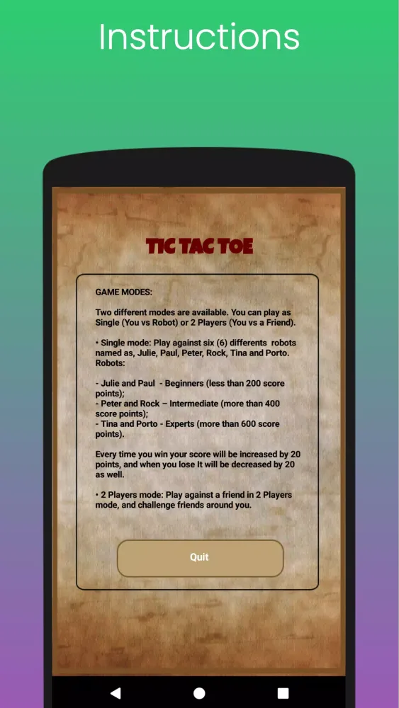 Tic Tac Toe Multiplayer Screenshots