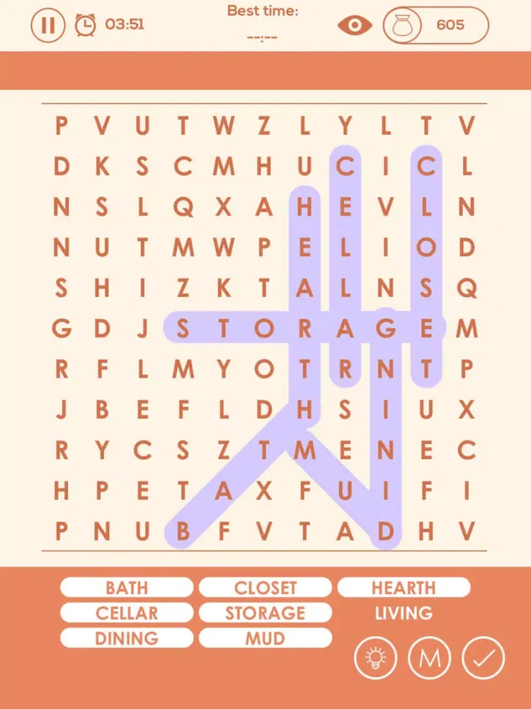 Capturas de pantalla de Word Search Crossword : Find hidden colorful words flow - Brain training free puzzles riddles iPad 