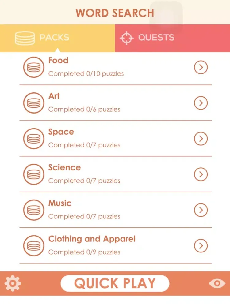 Capturas de pantalla de Word Search Crossword : Find hidden colorful words flow - Brain training free puzzles riddles iPad 