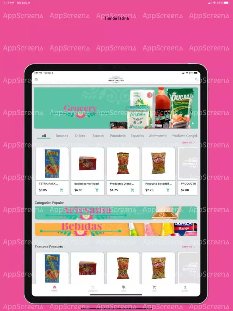 Скриншоты Tiendita Latina iPad 