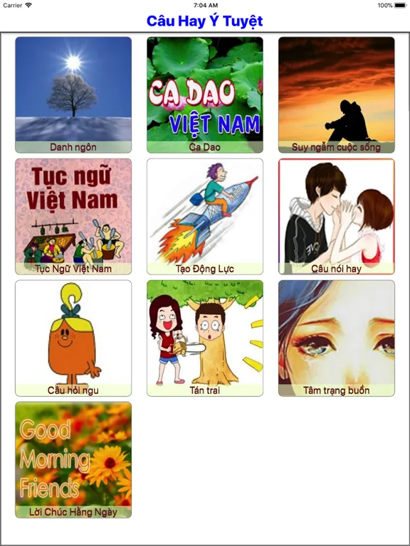 تصاویر Câu Hay Ý Tuyệt iPad 
